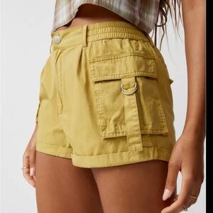 BDG Women's Mustard Cargo Shorts